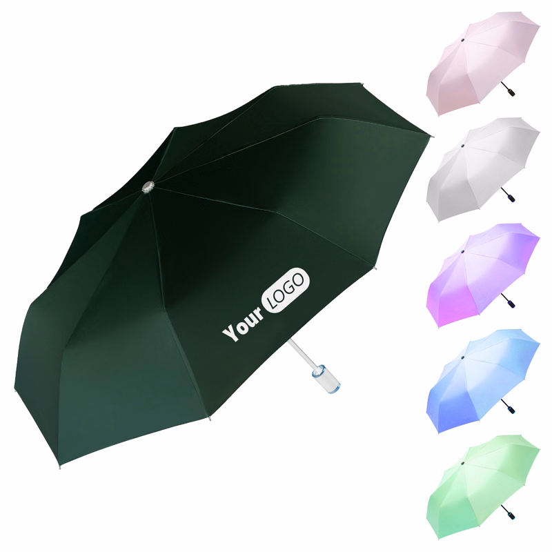 Nylon Customizable Sunny And Rainy Umbrella For Weather Protection