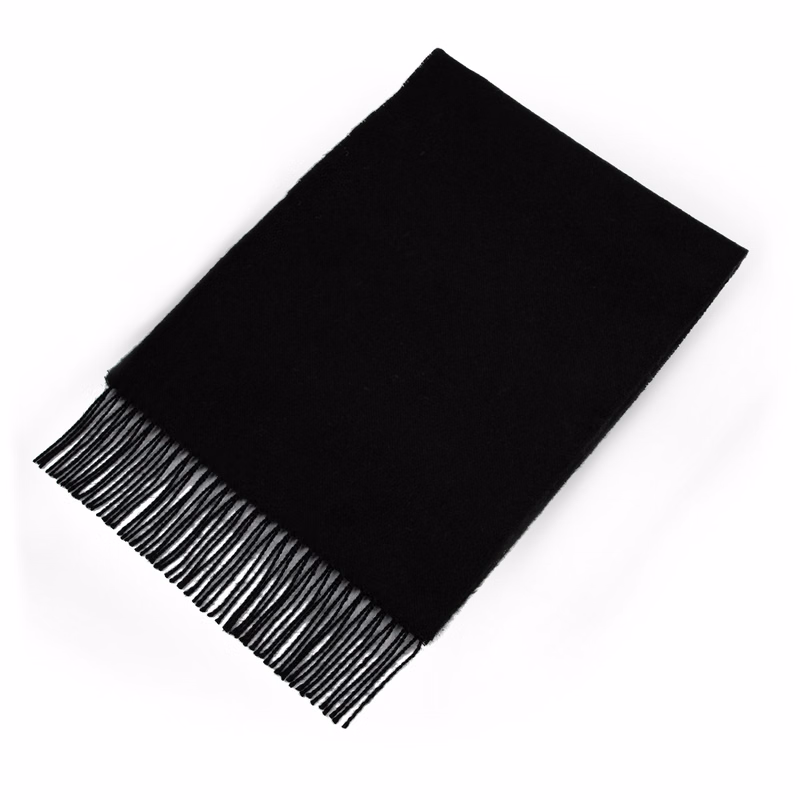100% Black Cashmere Scarf