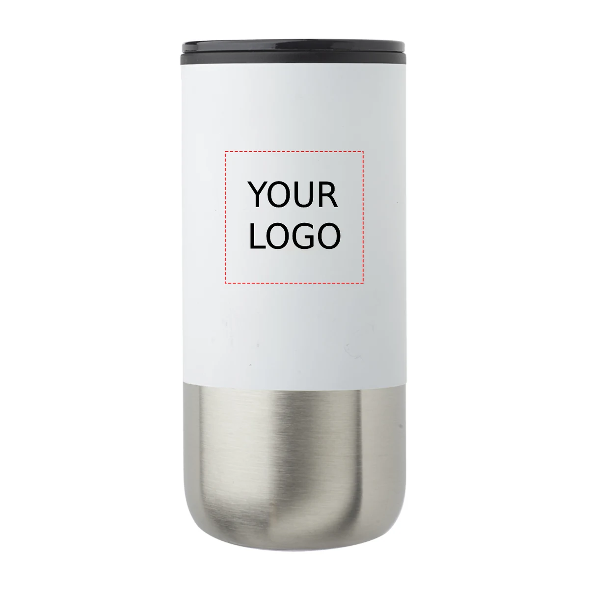 Hybrid Stainless Steel Plastic Tumbler with Straw, 20 oz. 1