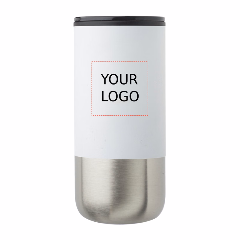 Hybrid Stainless Steel Plastic Tumbler with Straw, 20 oz.