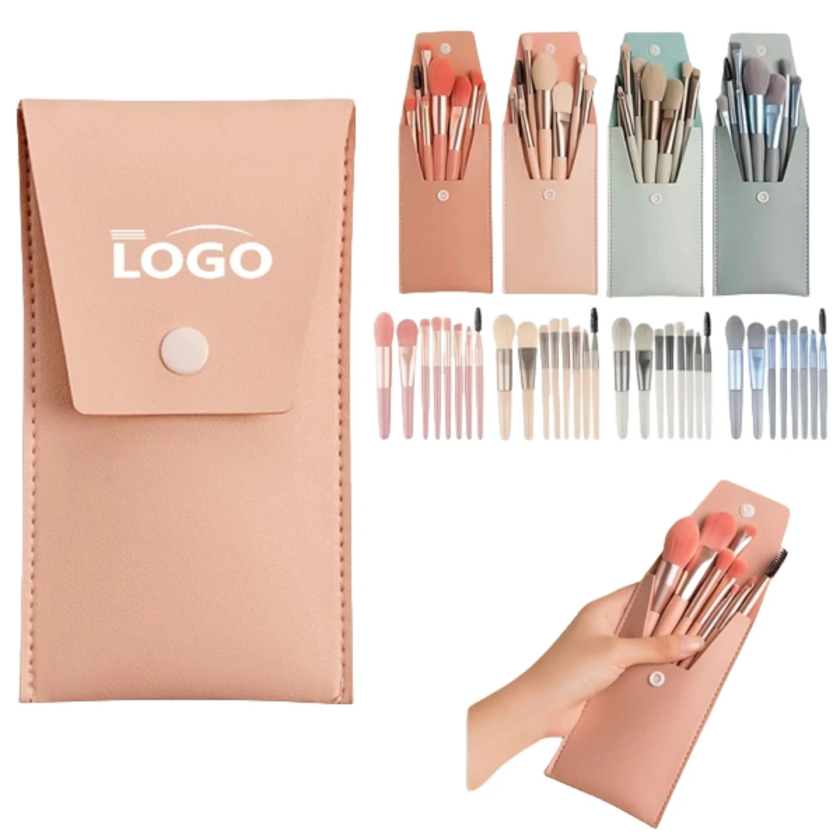 8 Pcs Travel Makeup Brush Sets 1