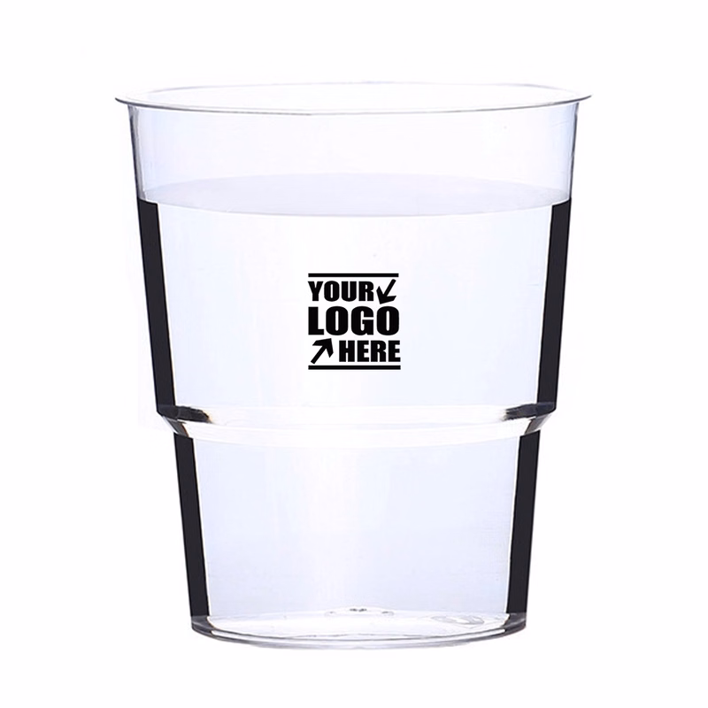 7Oz Step Clear Hard Plastic Cups