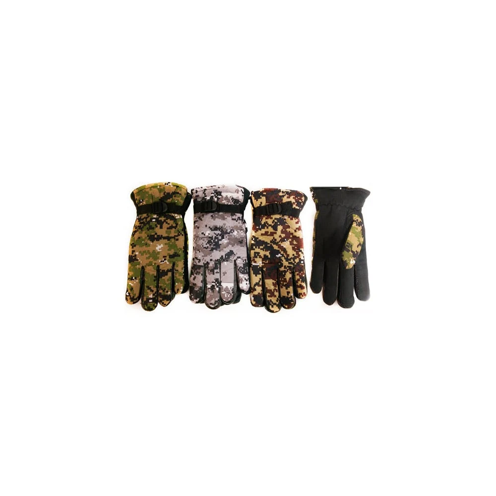 Adult Winter Camo Lined Gloves - Assorted 1