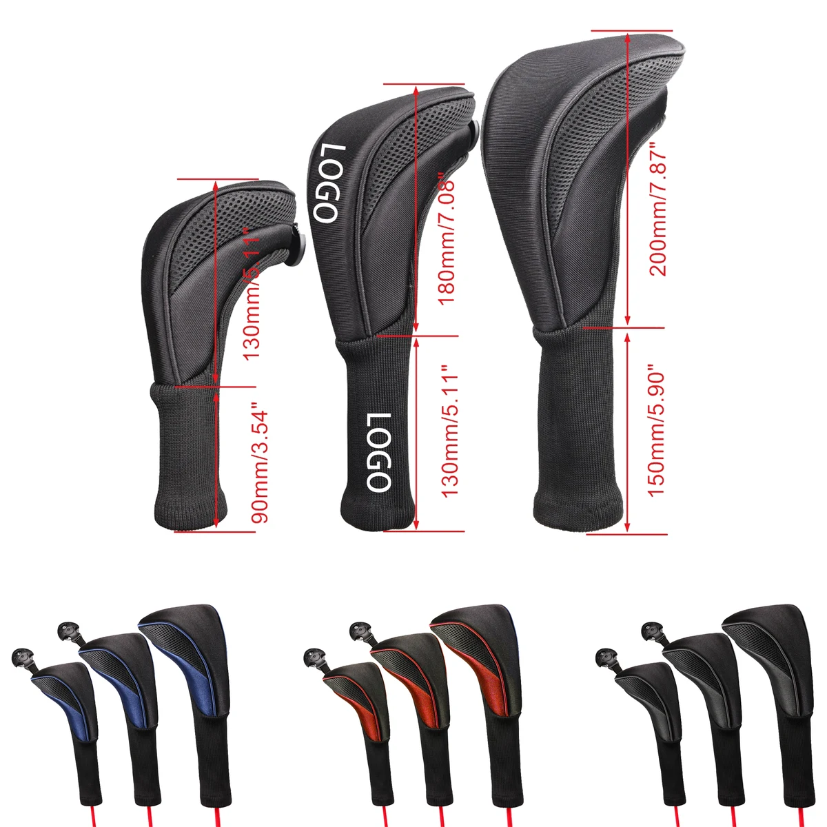 Lightweight Golf Club Cover Set 1
