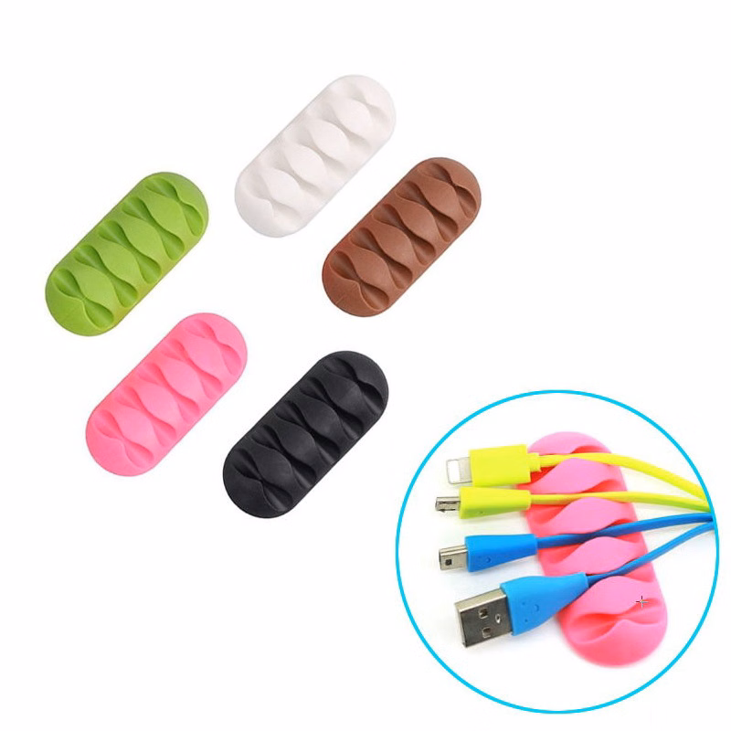 Desktop TPR Adhesive Cord Organizer