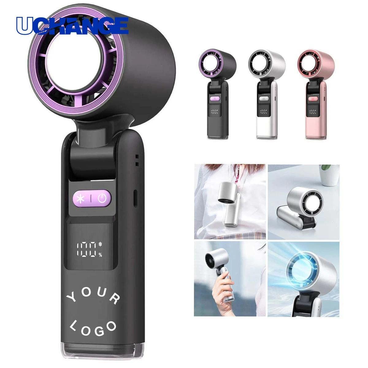 Rechargeable Cooling Fan Tool with Digital Battery Display 1