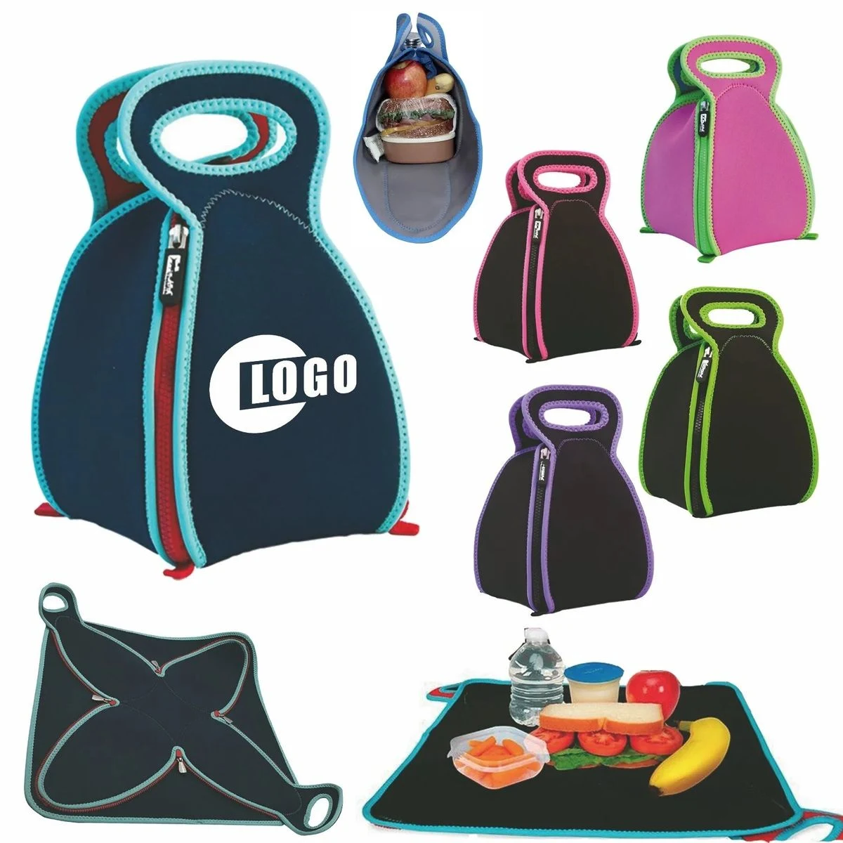 Neoprene Insulated Picnic Lunch Bag Cooler 1