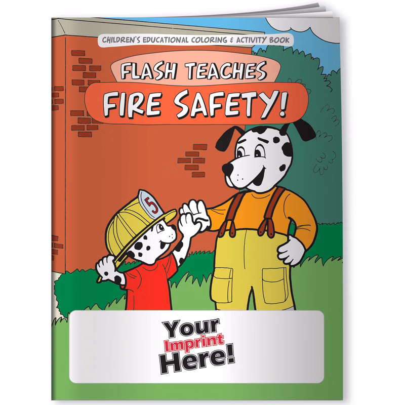 Coloring Book - Flash Teaches Fire Safety!