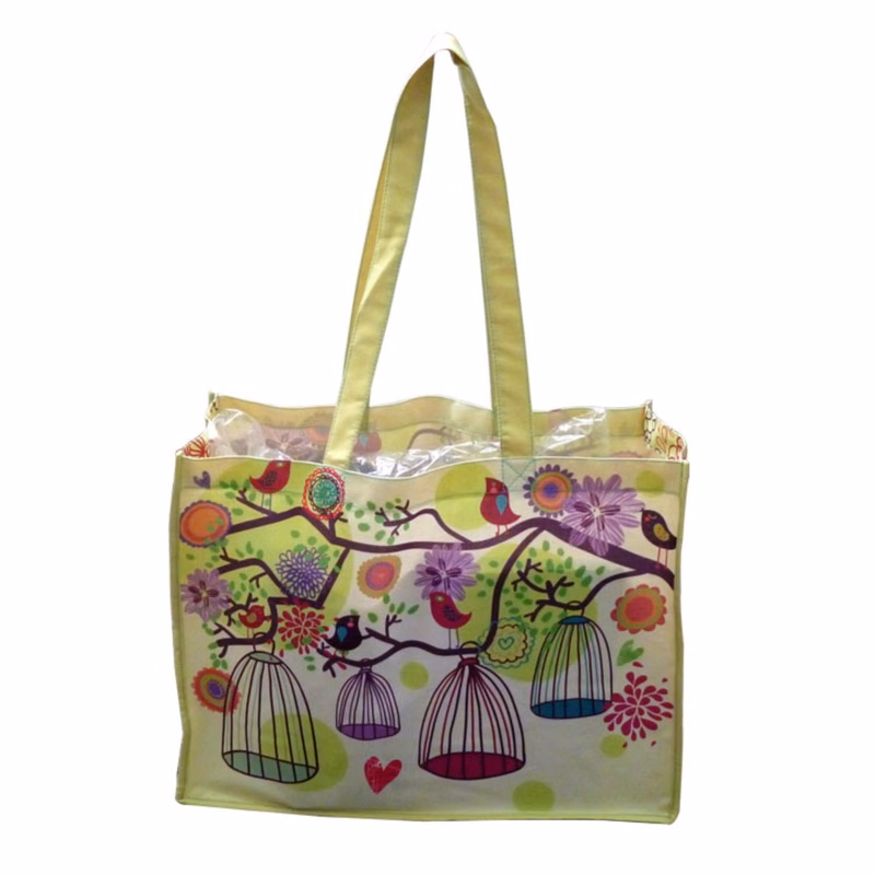Shopping Cotton Tote Bags 16"x 12"x 6" Gusset Full Color Bag