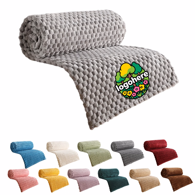 MOQ 20 Luxury Flannel Fleece Throw