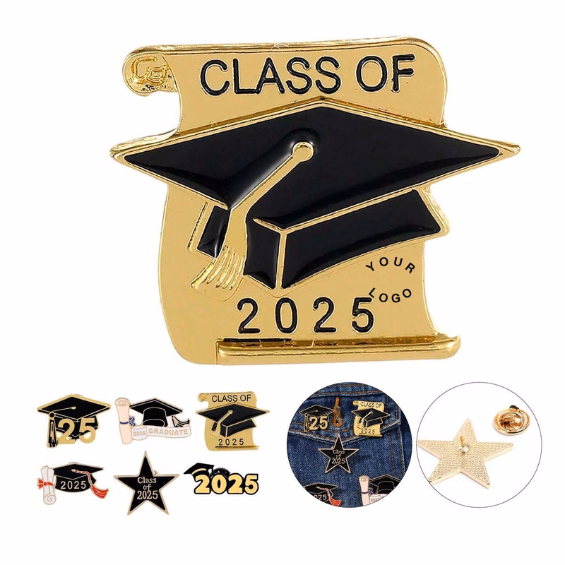 Class of 2025 Graduation Enamel Pin for Students