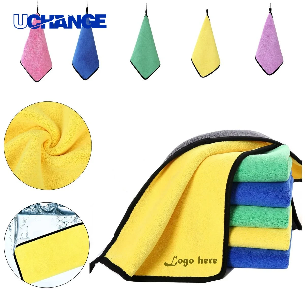Coral Fleece Microfiber Car Wash Towel 1