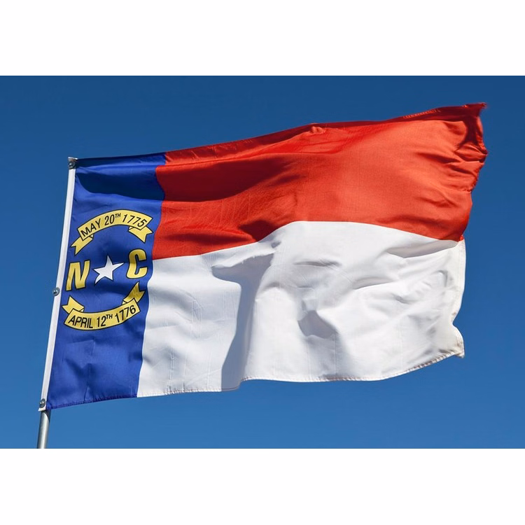 North Carolina State Flag - 4' x 6' - Polyester