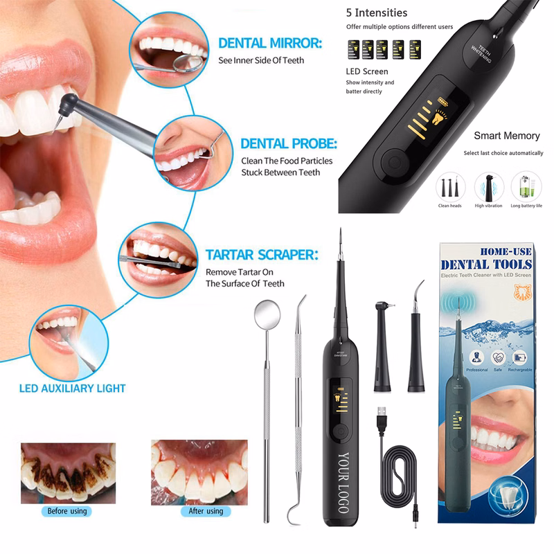 5-Speed Digital Display Screen Electric Dental Cleaner