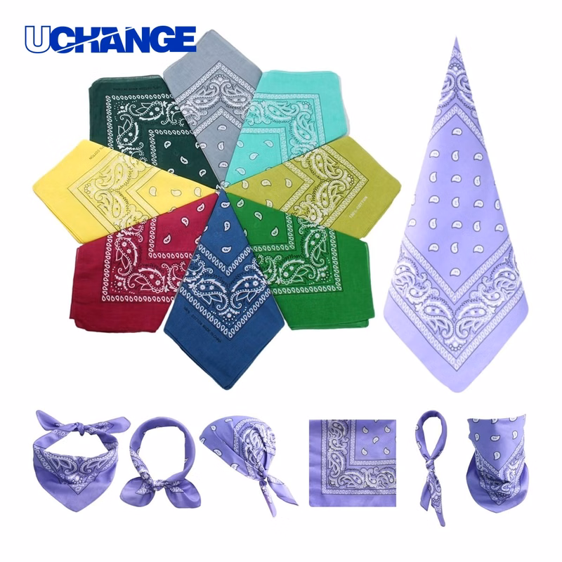 22" Full Color Upscale Cotton Bandana Headwear