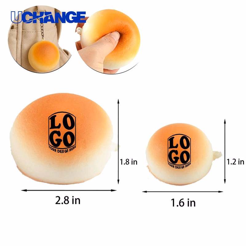 Bread-Shaped PU Foam Stress Reliever