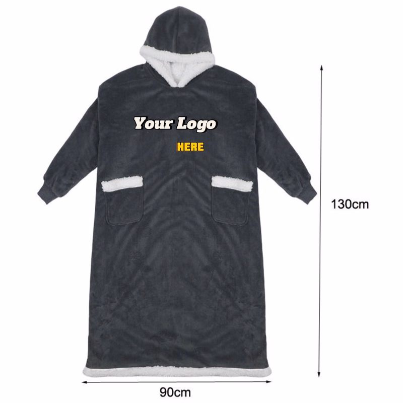 Oversized Sherpa Hoodie Blanket