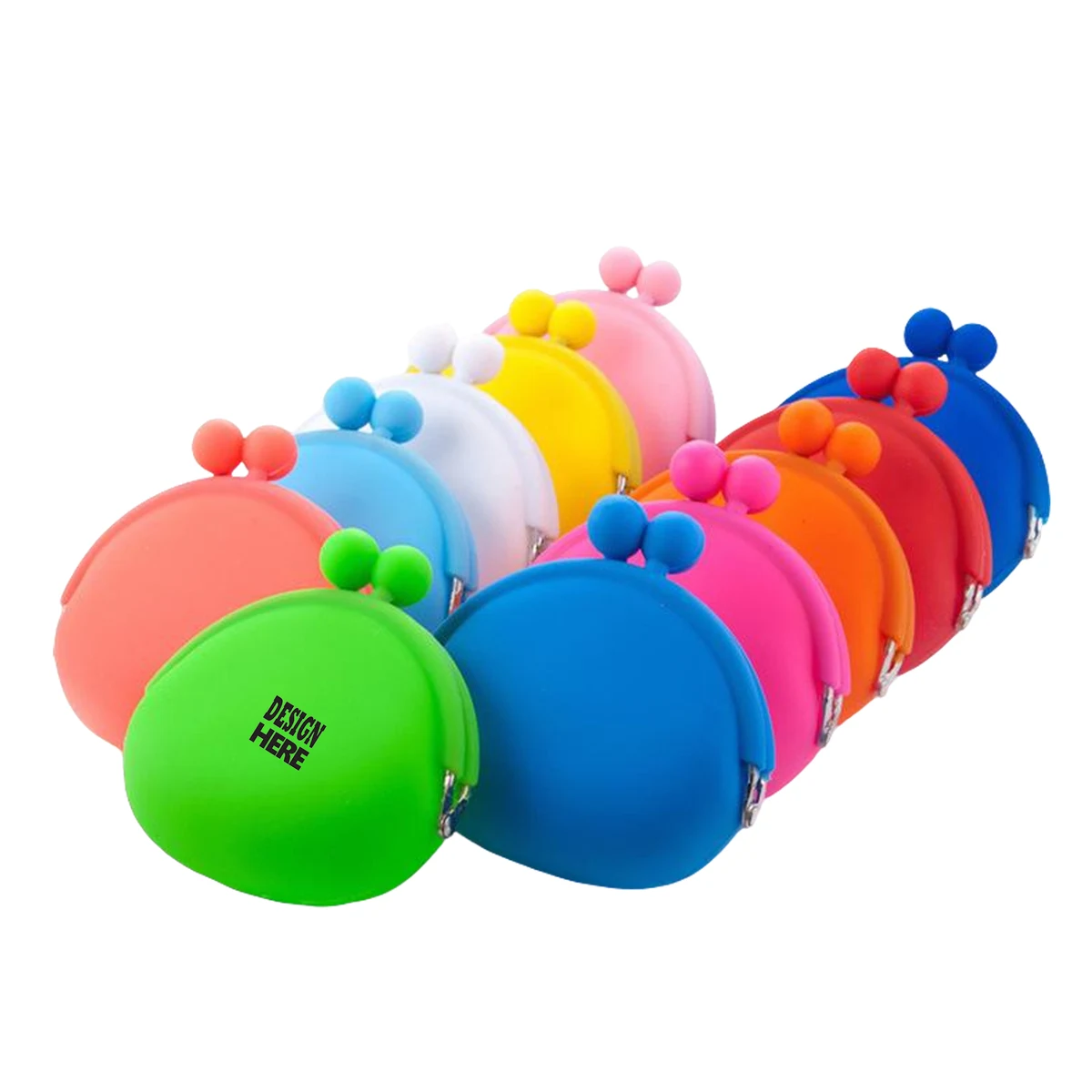 Cute Candy Silicone Coin Purse Fashion Waterproof Earphone Bag 1