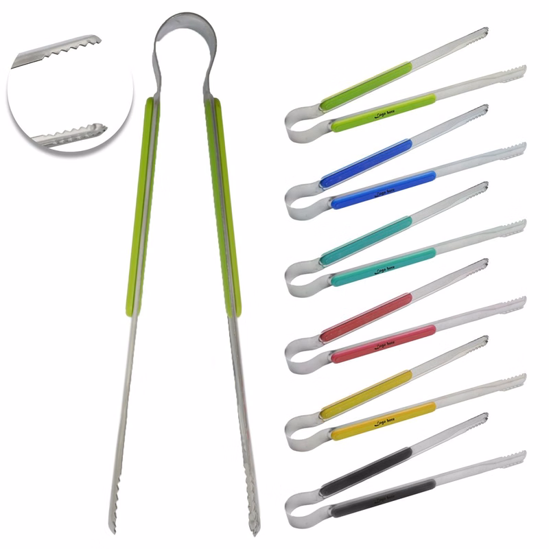 Stainless Steel Barbecue Clip Cooking Tongs Buffet Clamps