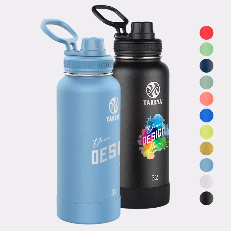 32 oz Takeya® Stainless Steel Insulated Active Water Bottle w/ Spout Lid