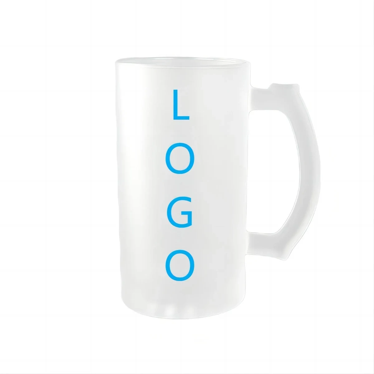 16OZ Large Capacity Frosted Glass Mug 1