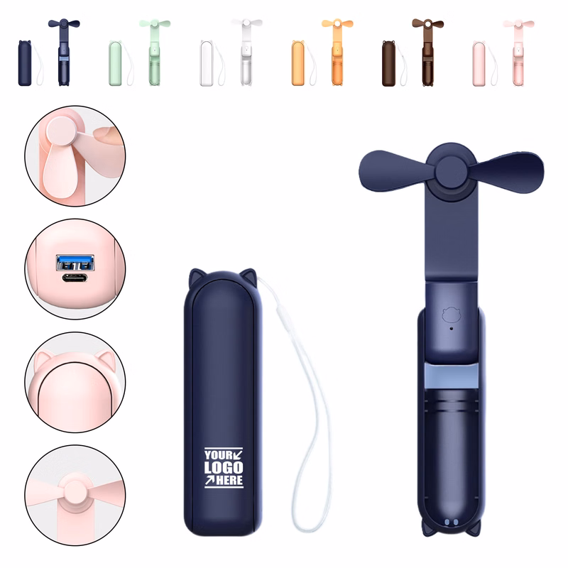 2 In 1 Power Bank Mini Fan