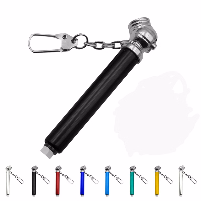 Vehicle Motor Tyre Tire Air Pressure Test Pen Keychain