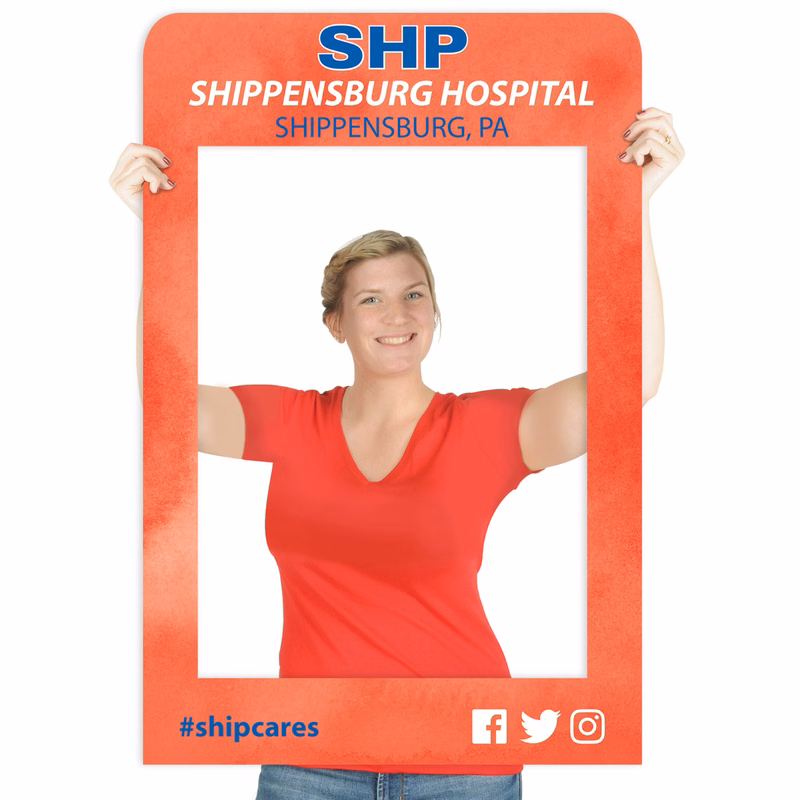 Selfie Frame 36" w x 45.5" h Corrugated Cardboard