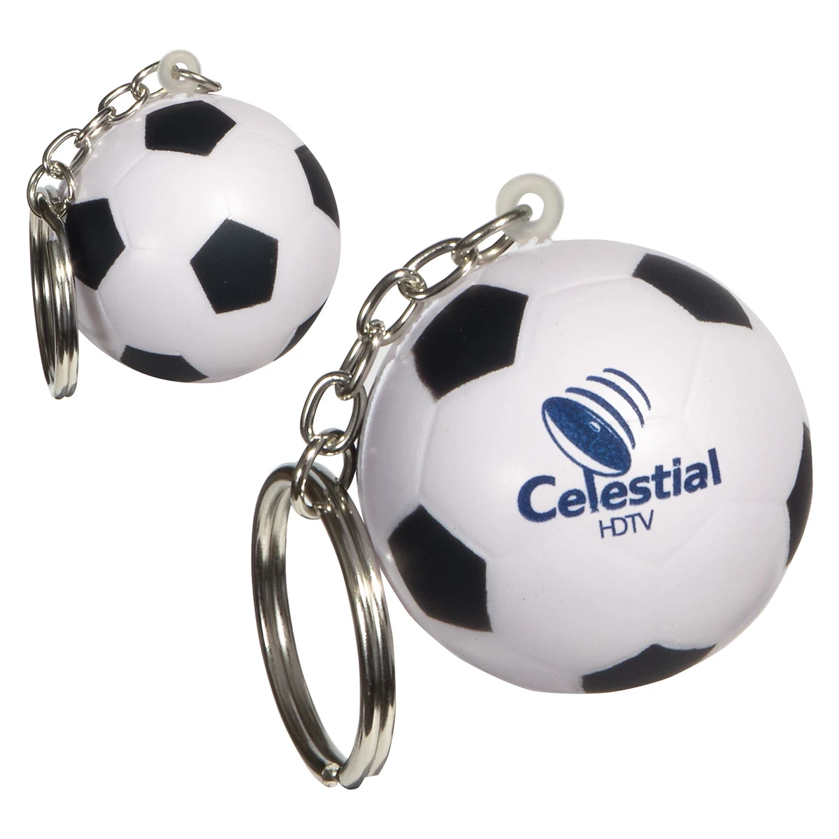 Soccer Ball Stress Reliever Key Chain 1