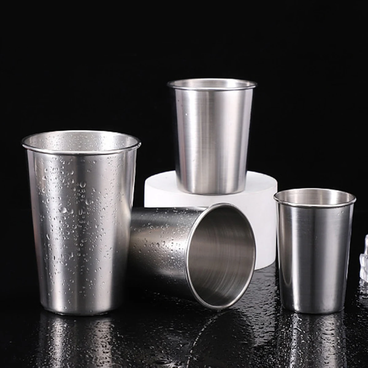 Stainless Steel Pint Cups Water Tumblers 1