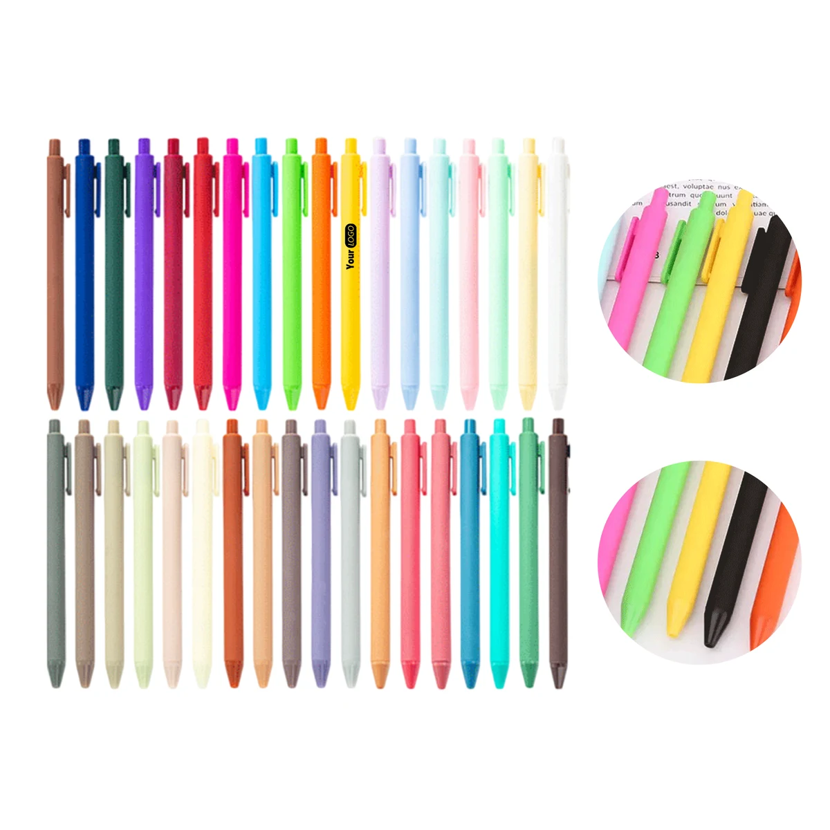 Retractable Macaron Plastic Ballpoint Pen 1