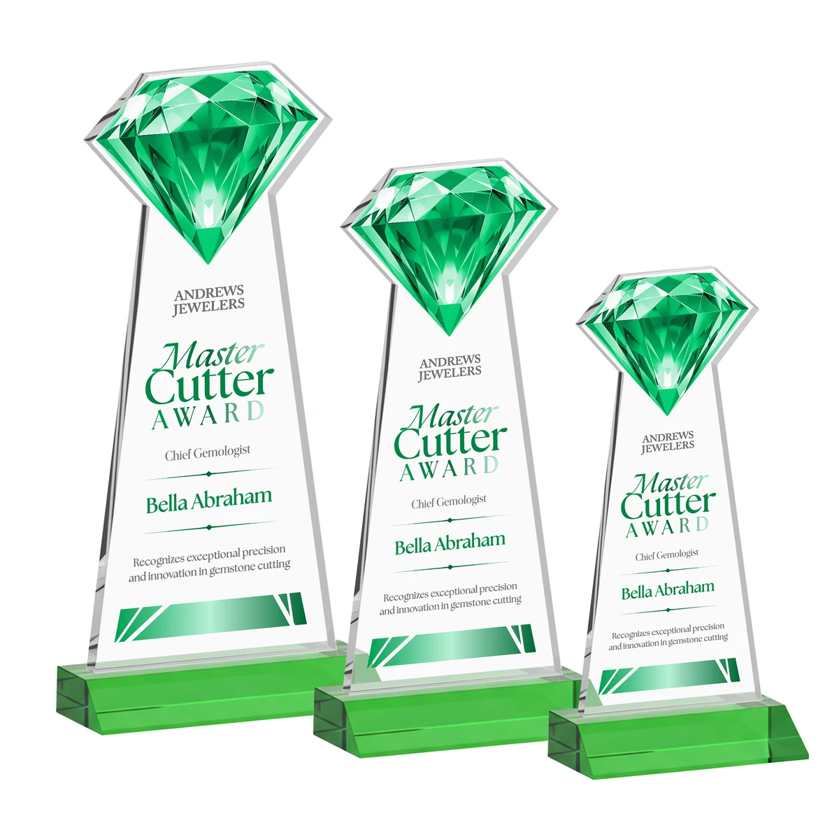 Gemstone VividPrint™ Award - Green 1