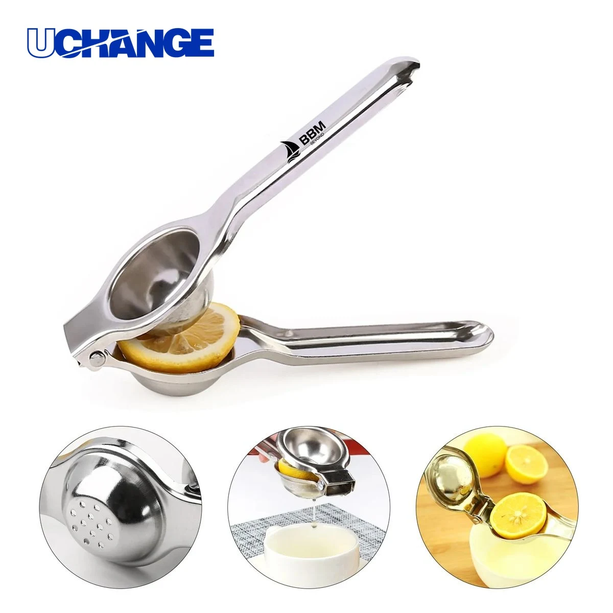 Stainless Steel Manual Fruit Juicer Hand Press Tool for Kitchen & Home Use 1