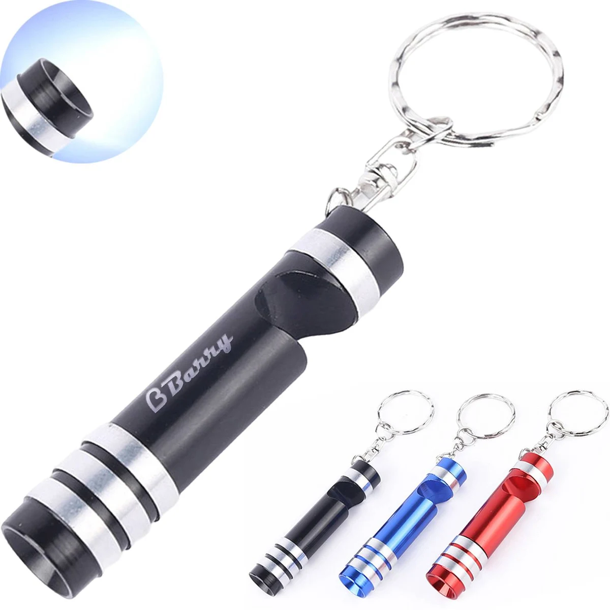 2 in 1 Aluminum Flashlight Bottle Opener Keychain 1