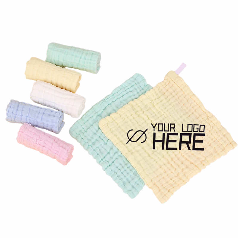 Six Layers Gauze Solid Color Cotton Burping Cloth For Kid