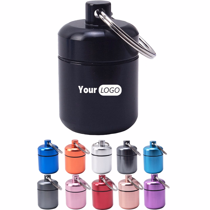Mini Waterproof Pill Holder Keychain