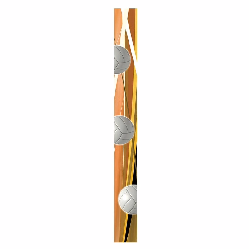 7/8" Stock VOLLEYBALL Poly-Satin Sublimated Neck Ribbon