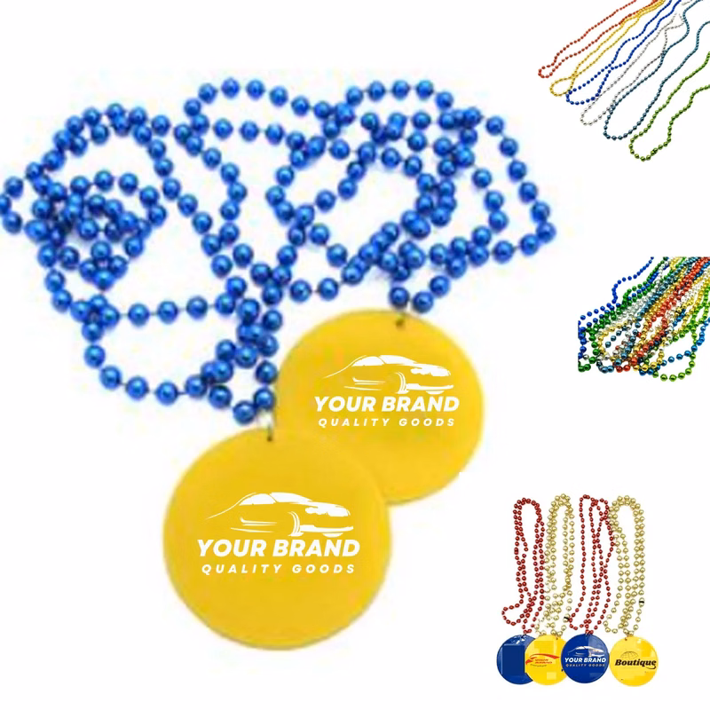 Custom Beads Medallion Necklace Party Supplies Decoration