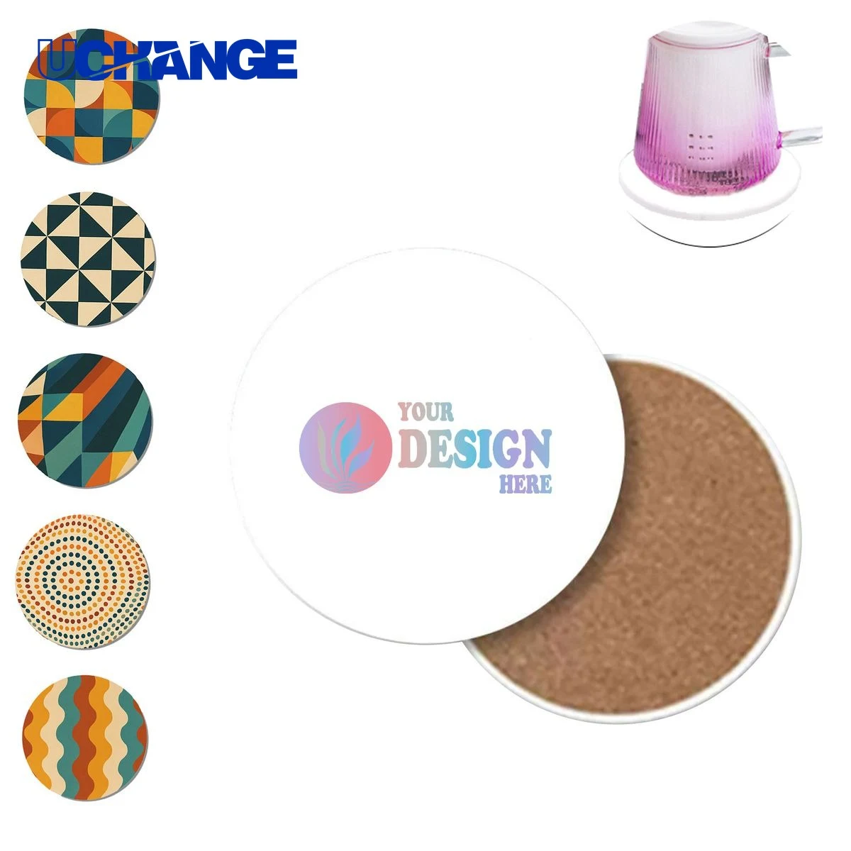 Custom Ceramic Coaster for Promotional Table Use 1