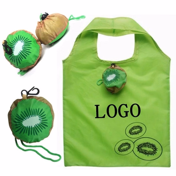 Kiwi Fruit Shape Foldable Shopping Bag