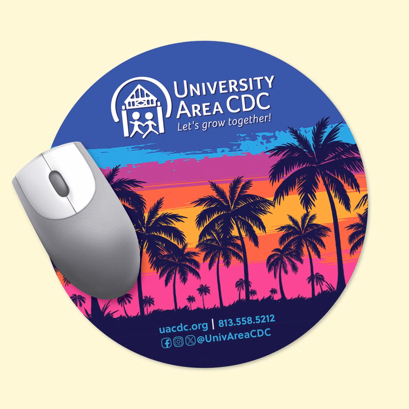 Vynex DuraTec 8" Round x1/8" Hard Surface Mouse Pad