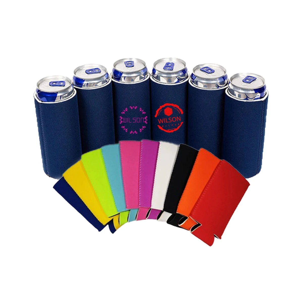 12 oz Neoprene Slim Can Cooler 1