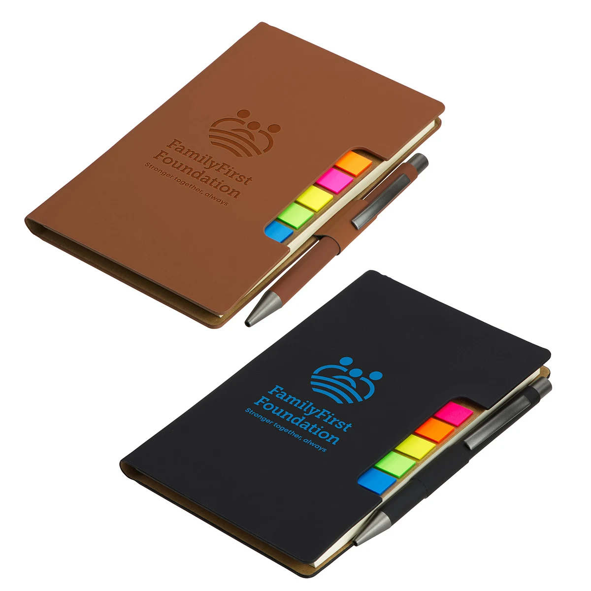 Alliance Hardcover Journal With Sticky Flags & Pen 1