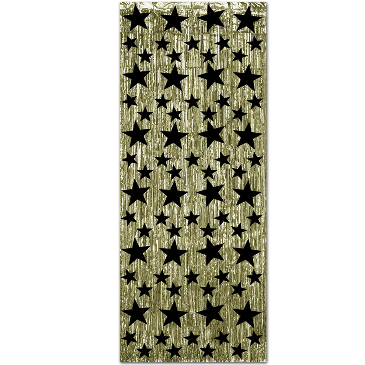 Flame Resistant Gleam 'n Curtains w/ Stars 1