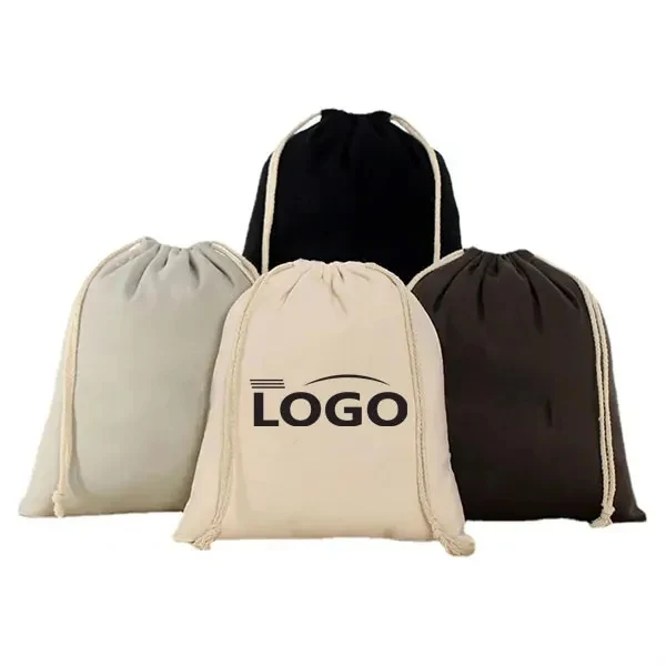 Customizable Canvas Drawstring Bag 1