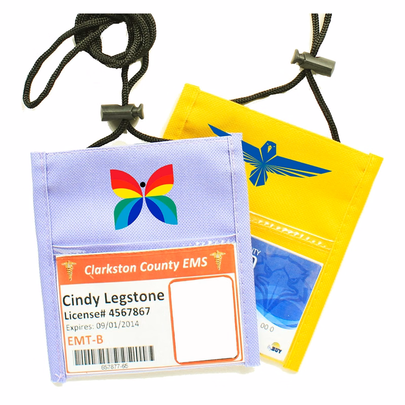 POLYESTER MEDIUM SIZE NECK WALLET