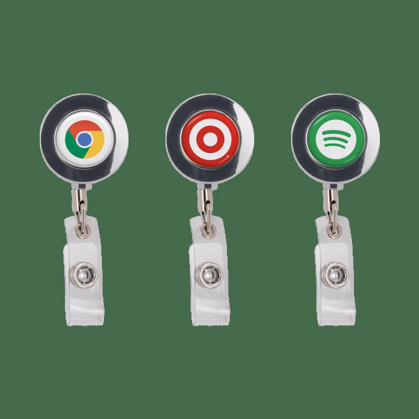 Metal Retractable Badge Reel with Belt Clip