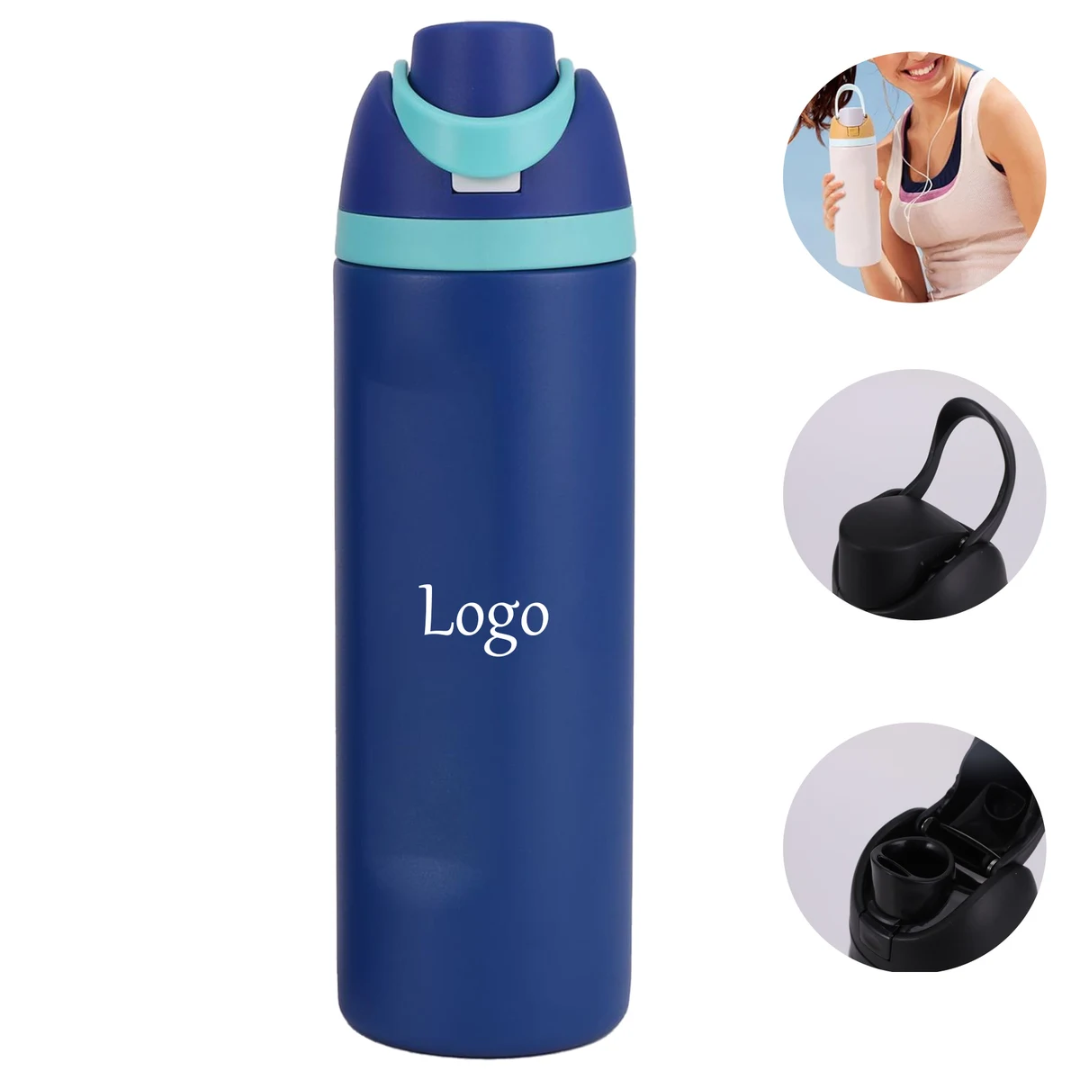 Vacuum Insulated Water Bottle with Straw 1