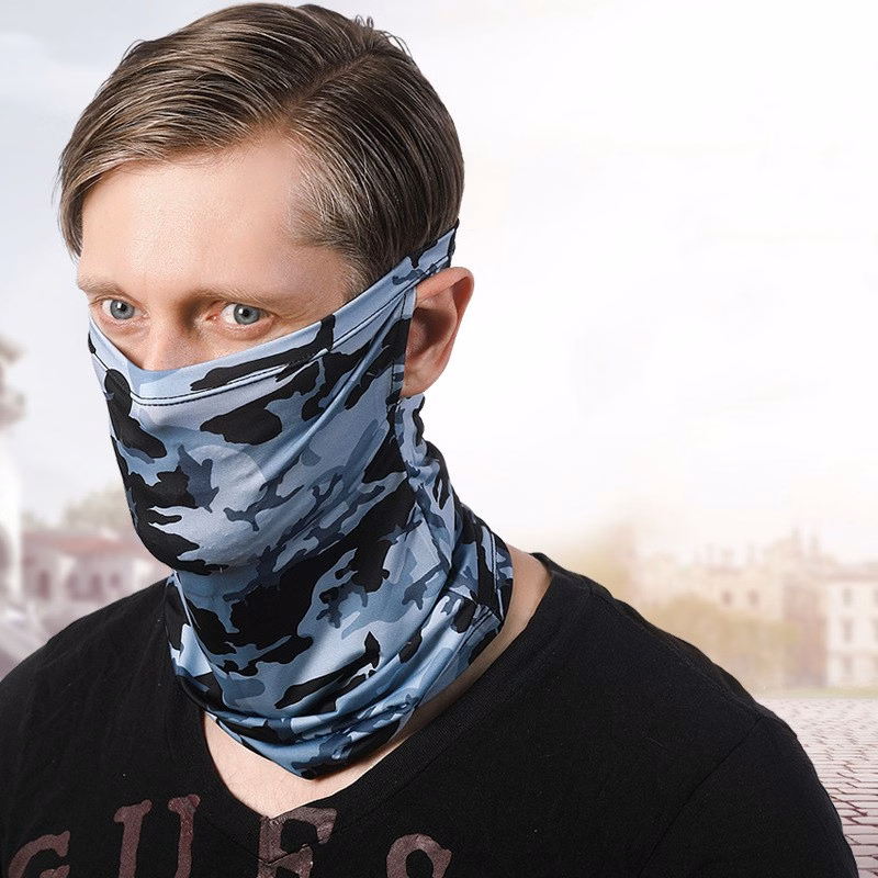 Skull Cooling Neck Gaiter with Ear Loop