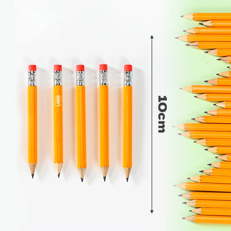 Short Golf Pencil with Eraser 1